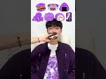 Purple burger #eatingchallenge #food #mukbang #slime #viralvideo #tiktok #asmr