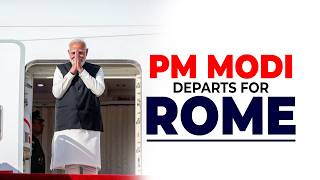 LIVE: PM Modi emplanes for Rome for key diplomatic engagements | India | Italy | Meloni | Europe