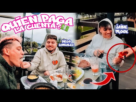 ¡GARZONA ELIGE QUIÉN PAGA LA CUENTA! 💵 + DIEGO GONZALEZ Y JAIMEPROOX 😱💸