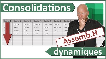 Assembler des tableaux avec des données en évolution