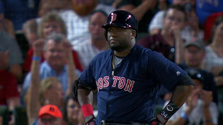 BOS@TEX: Big Papi lines to Andrus, gives grumpy st...