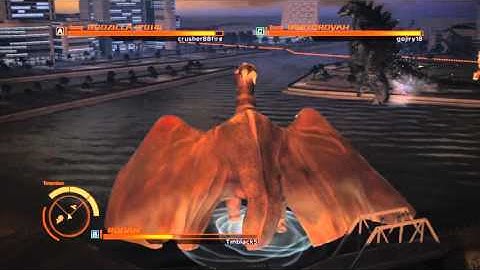 GODZILLA PS4 versus mode : Rodan vs. Godzilla 2014 vs. Destroyah "Rodan waits to strike"