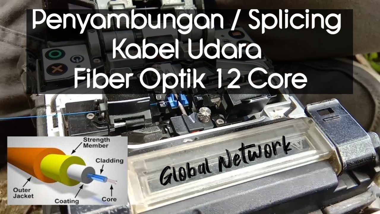 fiber optic 12 core single mode ราคา  2022 New  Penyambungan kabel Udara Fiber Optik 12 Core