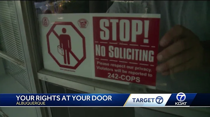 What to do if someone you don't recognize knocks on your door