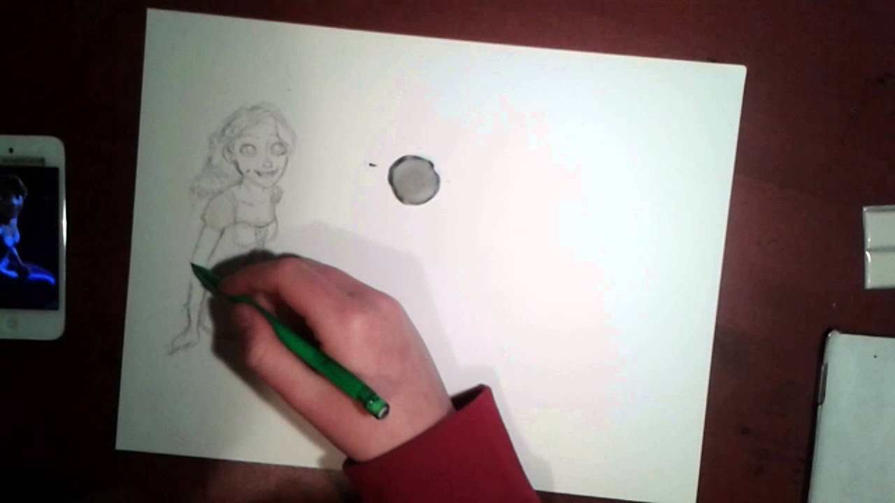 Tangled - Rapunzel - Fan Art - Speed Draw
