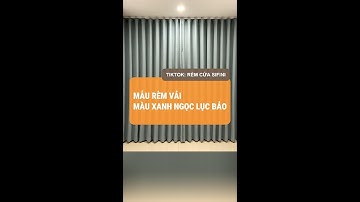 MẪU RÈM VẢI MÀU XANH NGỌC LỤC BẢO