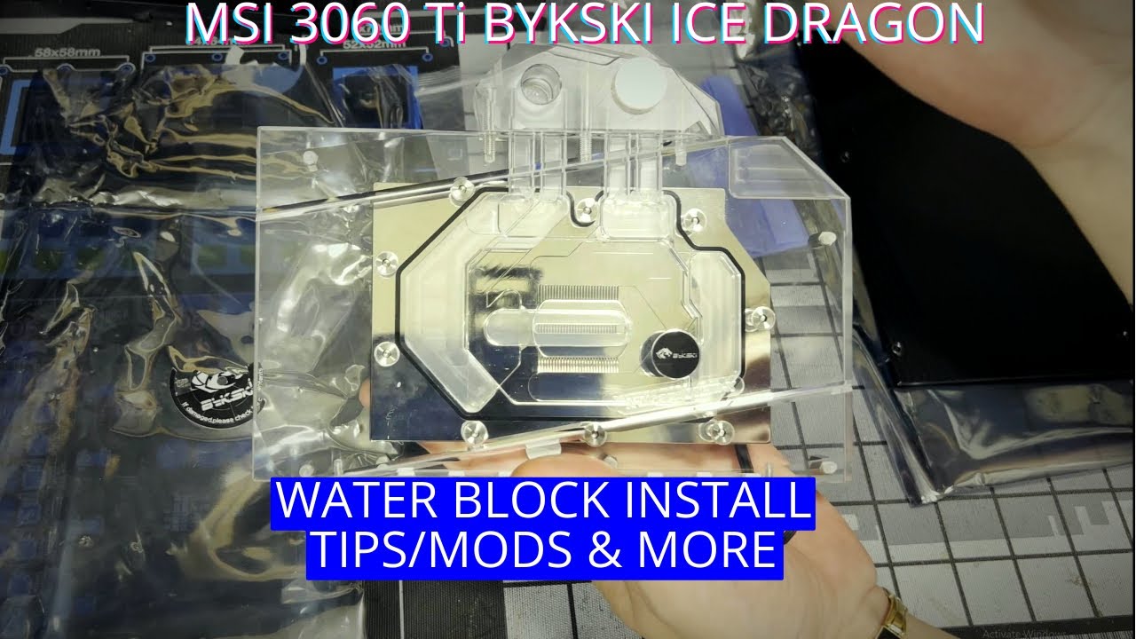 Bykski GPU Water Block For Powercolor Radeon RX 6800XT Red Dragon