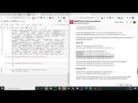 NSEPython (Silent Usage of all commands)