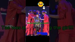 That moment Tae almost hugged the wrong girl!!🤣🤗 #taehyung #bts