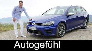 New Golf R Variant 2016 FULL REVIEW test driven DSG AWD 300 hp HOT ESTATE - Autogefühl