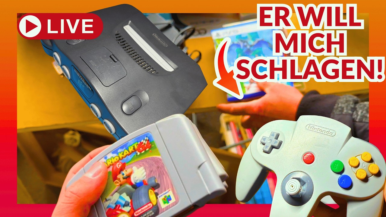 ESKALATIONS Flohmarkt! Fast GESCHLAGEN wegen Nintendo Konsole!😱🎮🔥