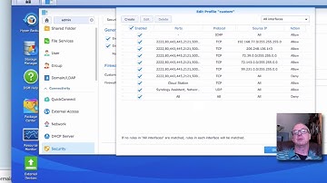 Synology Tutorial NAS DSM Firewall And Security