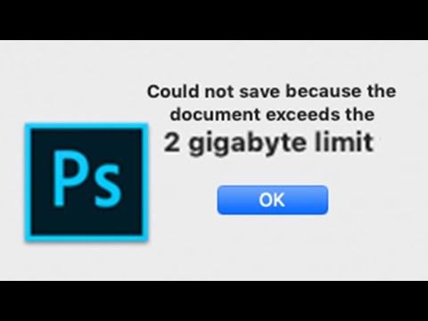 How to save a photoshop psd file larger than 2GB?