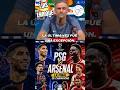 💥👉LUIS ENRIQUE Y LA FINAL PSG vs ARSENAL #championsleague #shorts
