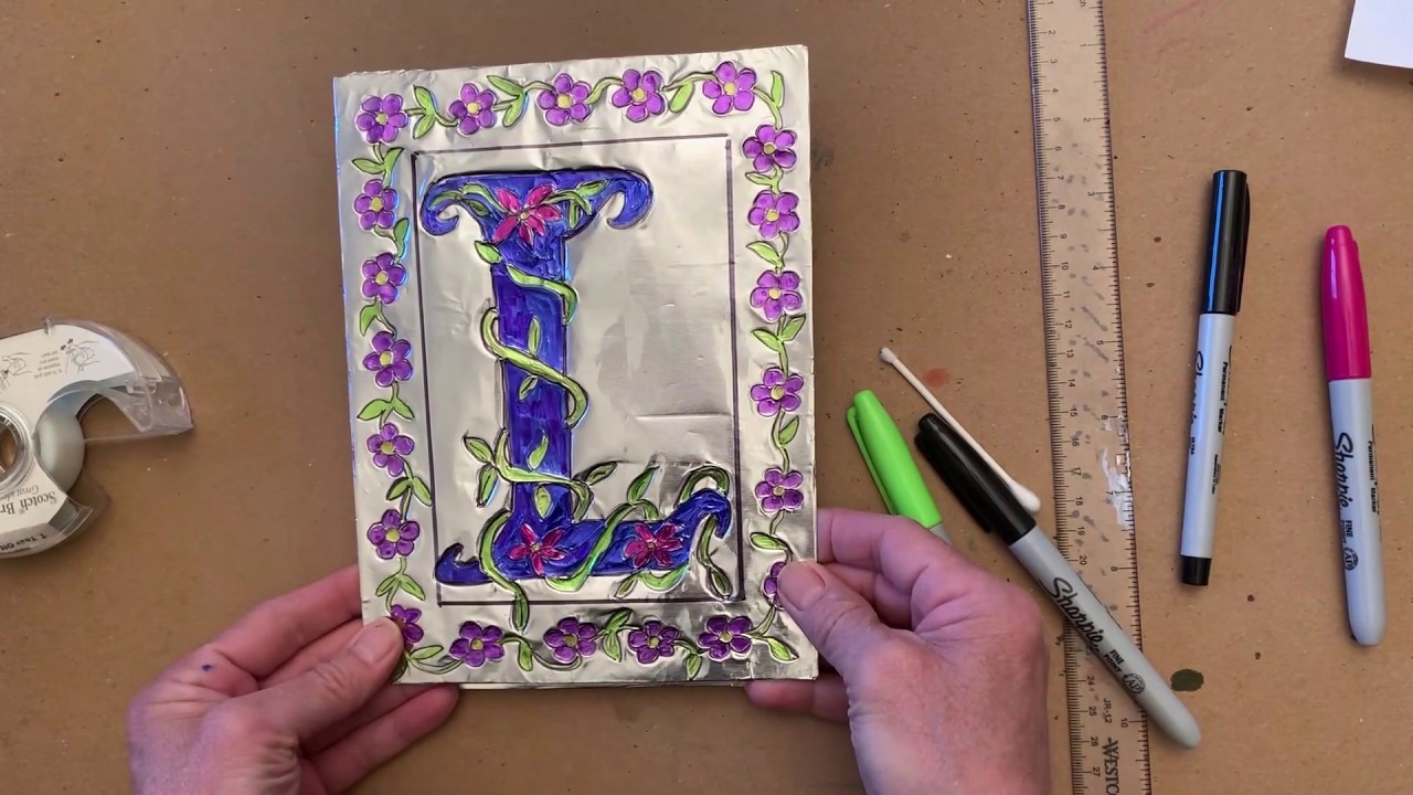 Illuminated Letter with Aluminum Foil - YouTube