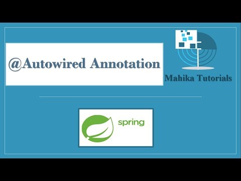 Vídeo: Qual é o uso de @autowired na primavera?