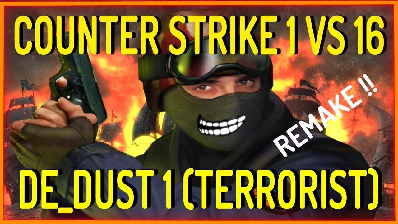 COUNTER STRIKE !! 1 VS 16 REMAKE (After 8 years of the first video ...