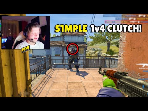 S1MPLE incredible 1v4 Clutch with 20 HP! KENNYS Amazing Ace! CSGO Highlights
