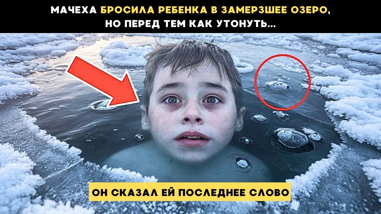 Outline Video МАЧЕХА БРОСИЛА РЕБЁНКА В ЛЕДЯНОЕ ОЗЕРО, НО ПЕРЕД ТЕМ КАК УТОНУТЬ, МАЛЬЧИК СКАЗАЛ ЕЙ ПОСЛЕДНЕЕ СЛОВО