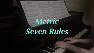 Metric - Seven Rules | Piano Cover