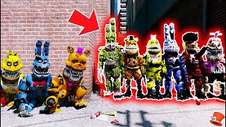 Can All NIGHTMARE Animatronics BEAT All CORRUPTED Animatronics? (GTA 5 Mods FNAF RedHatter)