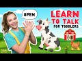 Learn To Talk Learn Colors First Words Farm Animals Sounds Baby Toddler Learning Video