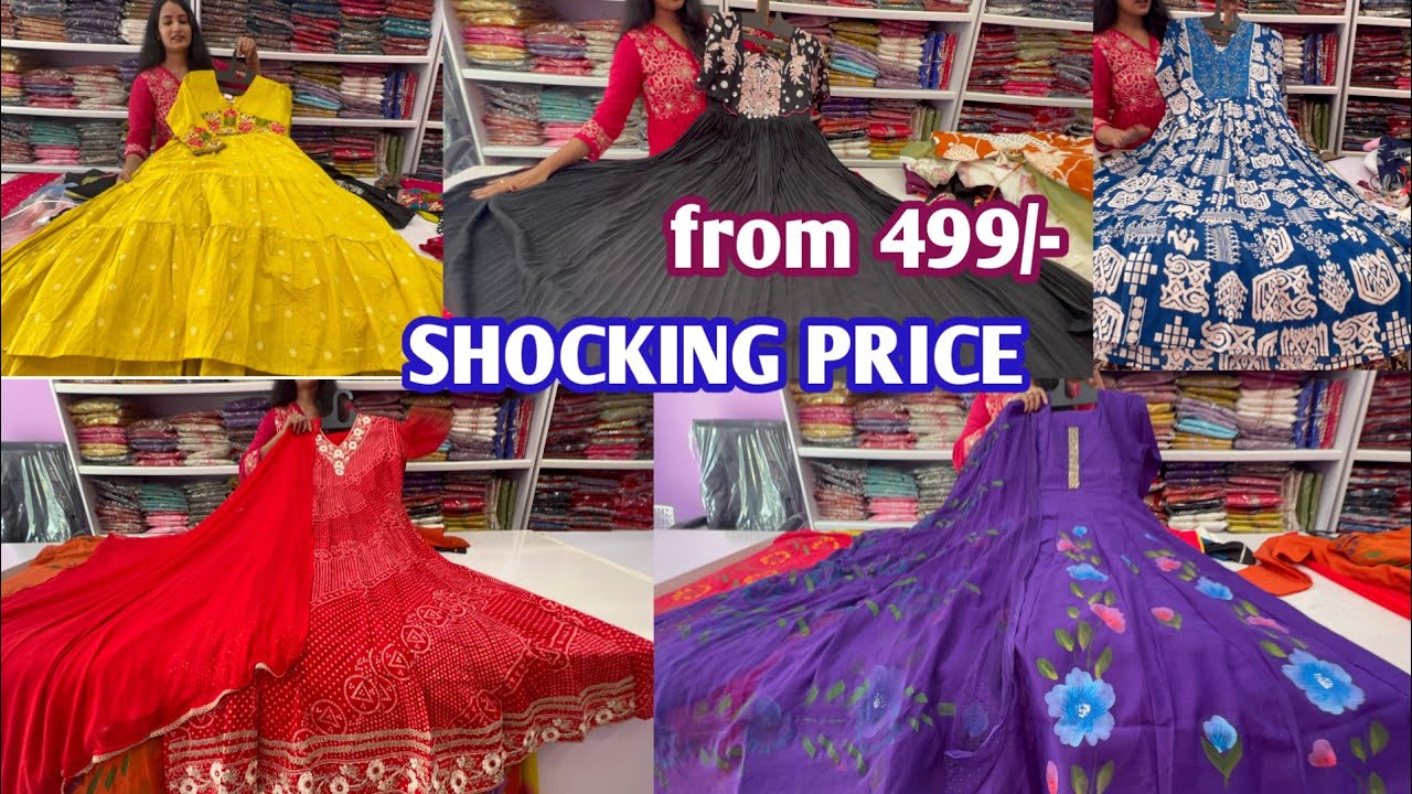 DOUBLE SHOCKING PRICE on most trending frocks Kurtisets from 499/-