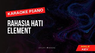 Rahasia Hati - Element - Karaoke Piano Male Key