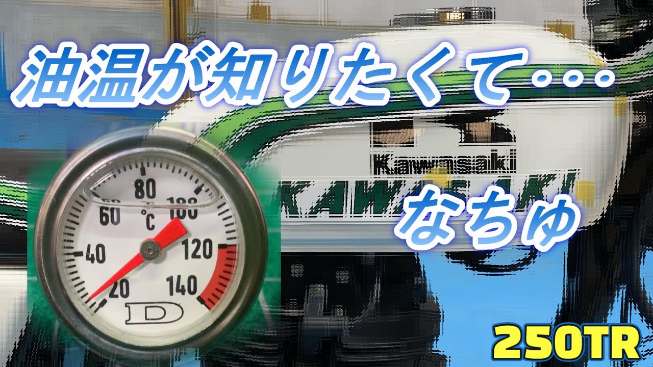250TR 油温を知りたくて、なちゅ - YouTube