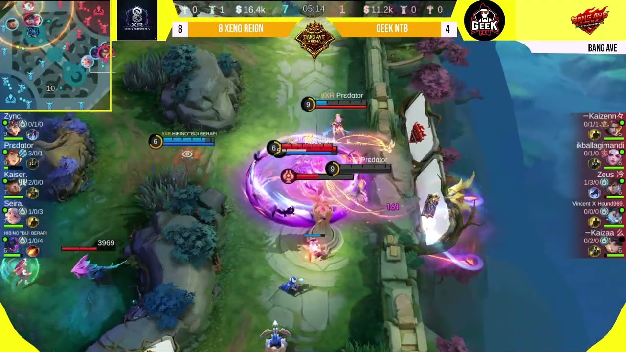 ROOM TOURNAMEN CASTER BANG AVE TIKTOK | MATCH 13 8 XENO REIGN  VS GEEK NTB