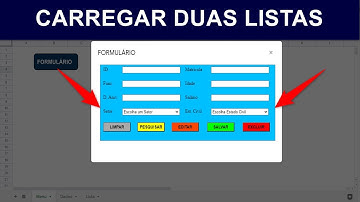 Carregar Mais de Uma Lista Suspensa em FORMULÁRIO HTML de Planilha Google