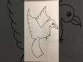 Letter V = BirdsSketch Step by Step Trending Viral 2026 Kids &amp; Beginners #youtubeshorts #shortsfeed