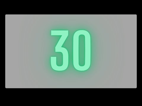 Green 30 Second Timer with Music