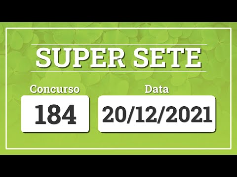 Resultado do sorteio da Super Sete 184