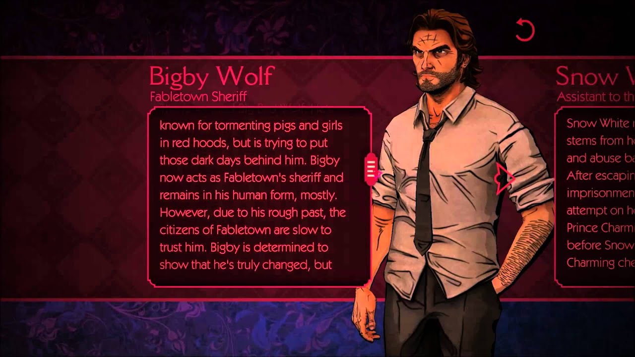 The Wolf Among Us Book Of Fables Bigby Wolf Youtube