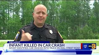 Infant killed in crash on Hull Street