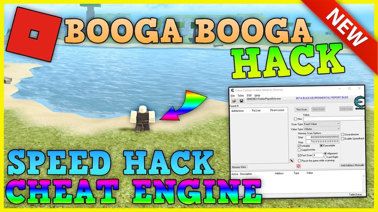 Roblox Booga Booga Speed Exploit W Cheat Engine V 2 Working Youtube - how to speed hack on roblox booga booga