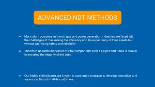 Introduction - NON DESTRUCTIVE TESTING @ Vibrant NDT Service