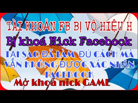 FACEBOOK Bị Vô Hiệu Hoá, Tại sao không Được Xác Nhận- Hướng Dẫn | Foci