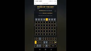 Binance Launchpad : 8 letters WOTD