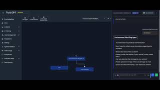 AI Chatbot Assists in Filing a Car Insurance Claim | Full Chat-Based Support Fluid AI Demo