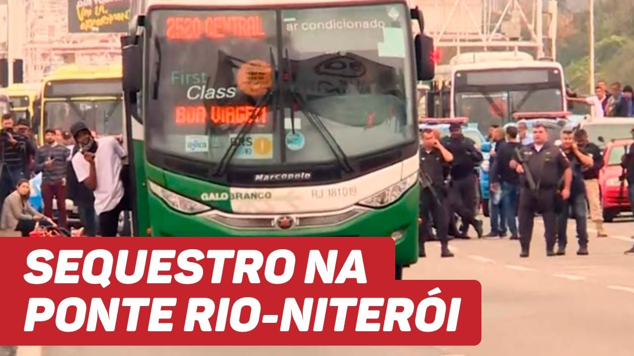 Sequestro na Ponte Rio-Niterói termina após mais de três horas de tensão