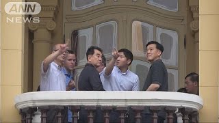 米朝がハノイで共に視察　首脳会談はオペラハウスか(19/02/18)