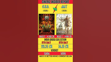 Jaat VS Good Bad Ugly Movie Box Office Collection| Jaat & Good bad Ugly Day 5- Collection #bollywood