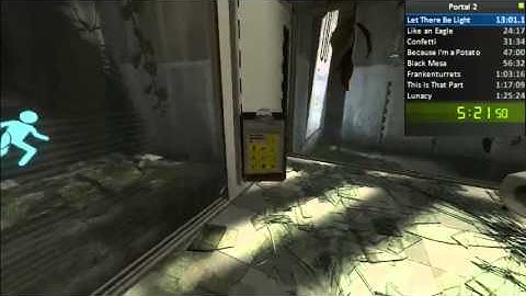 Portal 2 1:12:42 Single Segment Speedrun - 1 / 7