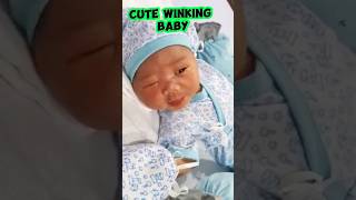 Cute Winking Baby ... 3-Day Old Baby Knew How To Wink シ