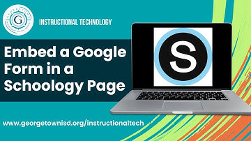Embed a Google Form in a Schoology Page