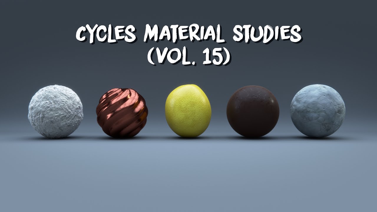 Cycles Material Studies Volume 15 - YouTube