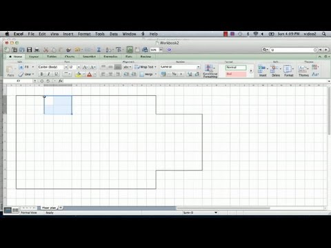 How to Make a Floorplan in Excel : Microsoft Excel Tips