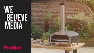 Statesman SKPO0W13SS Tabletop Wood Fire Pizza Oven